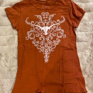 Medium, Texas Longhorn burnt orange short sleeved t-shirt